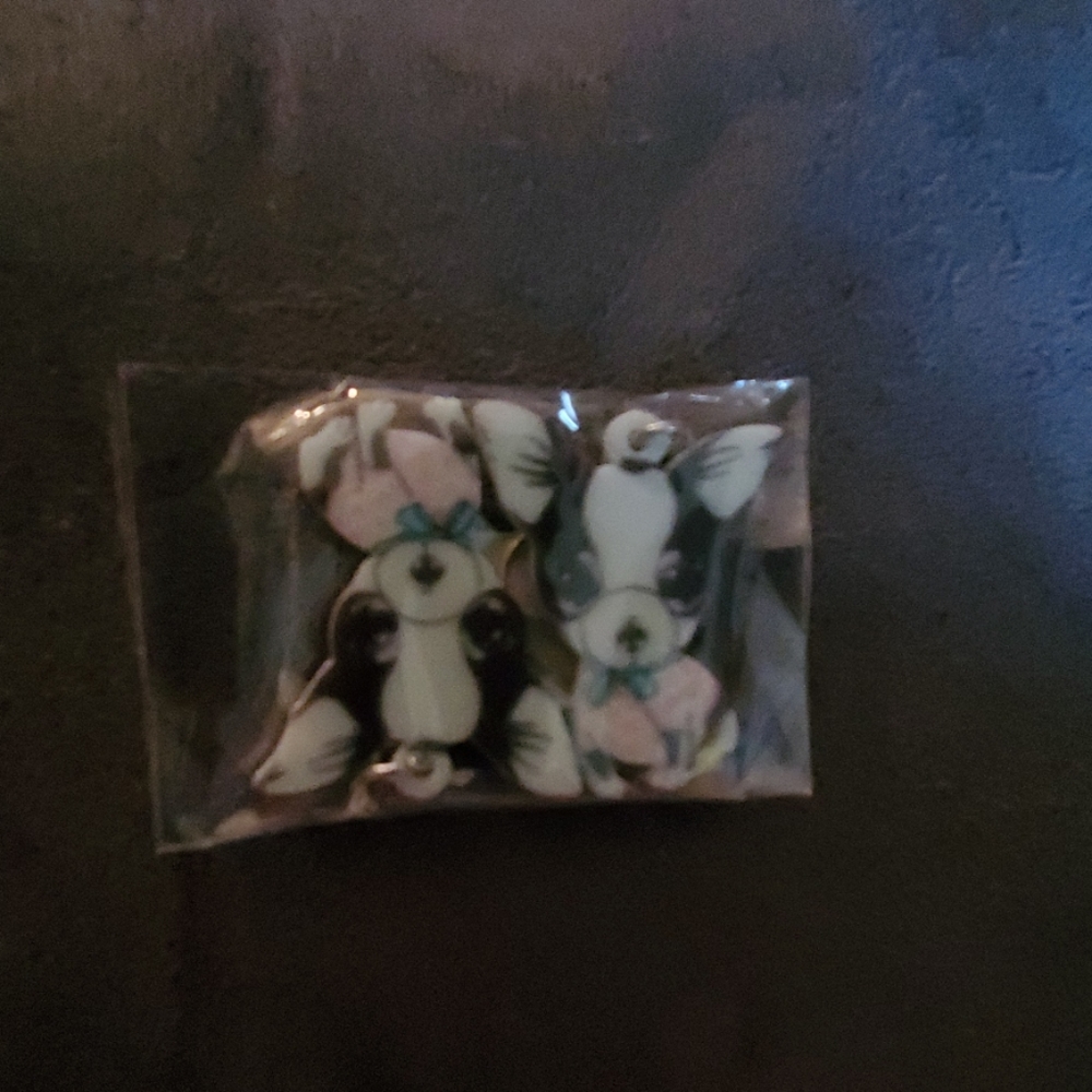 Dog Earrings unopened